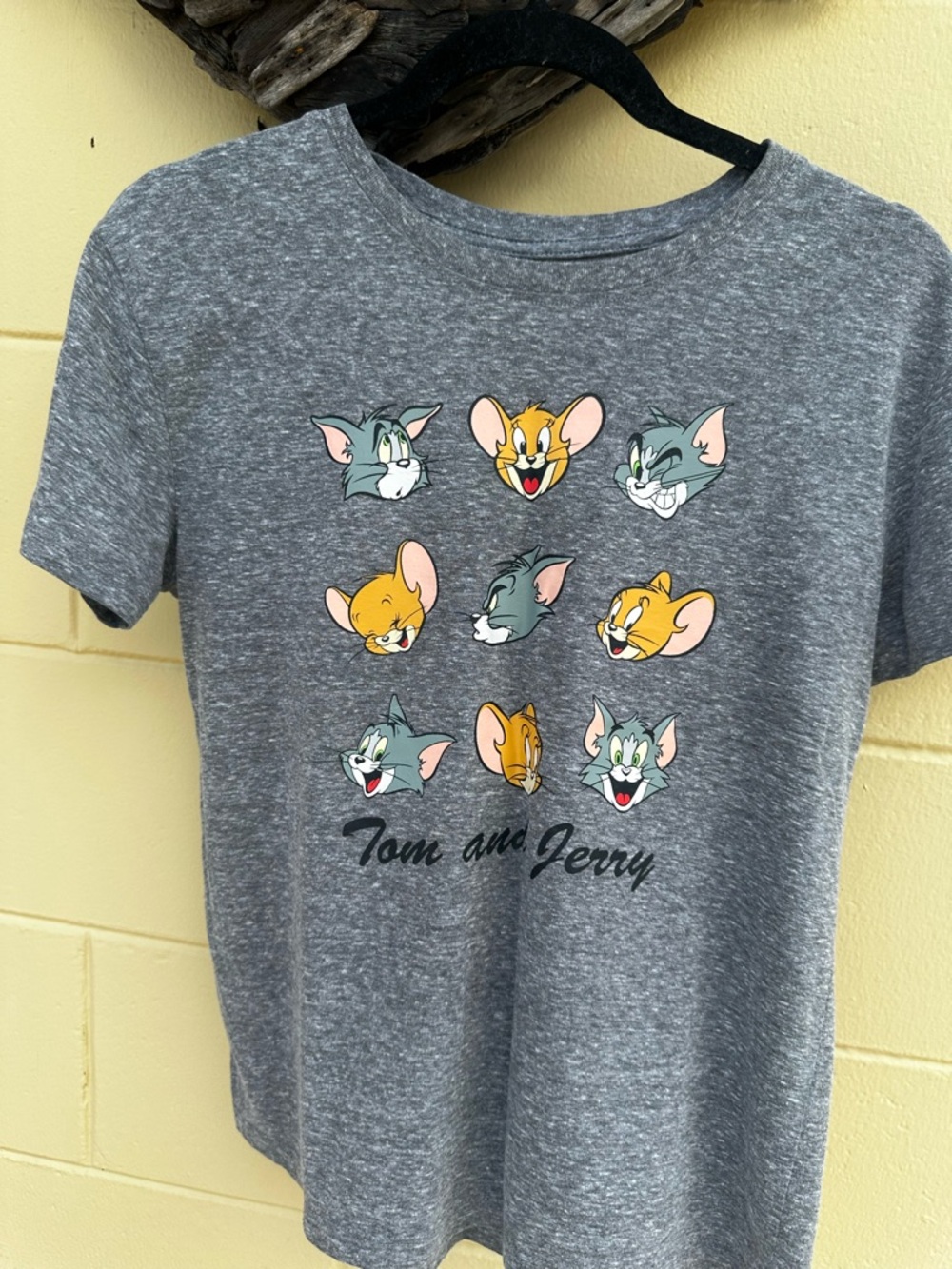 Tom and Jerry Graphic Short-Sleeve Tee - Grey